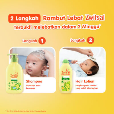 Zwitsal Baby Hair Lotion Aloevera / Sweet Almond oil 100ml - Perawatan Rambut Bayi Melebatkan thumbnail 4