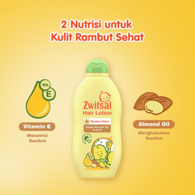 Zwitsal Baby Hair Lotion Aloevera / Sweet Almond oil 100ml - Perawatan Rambut Bayi Melebatkan thumbnail 8