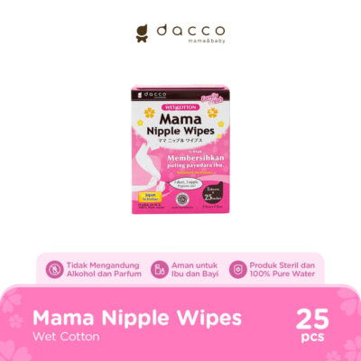 Dacco Mama Nipple Wipes (25 Sachet x 2 Sheets) thumbnail 2