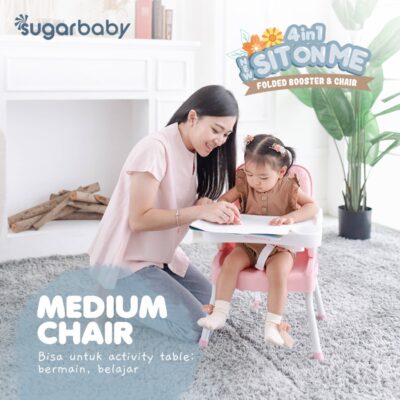 SUGARBABY 4in1 SitOnMe Folded Booster Seat & Chair / Kursi Makan Bayi thumbnail 6