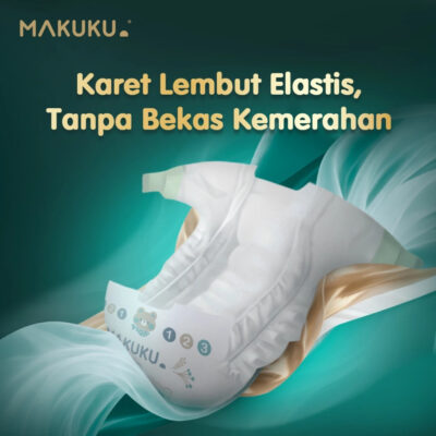 MAKUKU Slim NB28 S38 M32 L34 XL32 XXL28 SAP Diapers | Popok Bayi Tipis Daya Serap Tinggi thumbnail 5