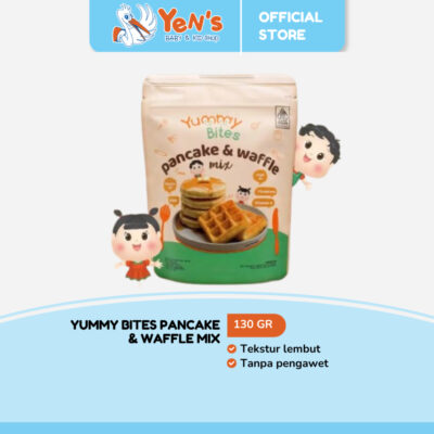 Yummy Bites Pancake & Waffle Mix 130 GR - Tepung Pancake MPASI Baby Dan Anak
