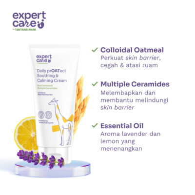 Expert Care Soothing Calming Moisturizer Cream / Lotion Bayi Anak Kulit Sensitif 50g /150g thumbnail 2