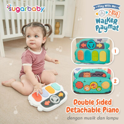 Sugar baby - Play with Me 2in1 Baby Walker&Playmat /Alat Bantu Jalan Anak / Push Walker thumbnail 4
