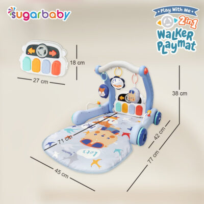 Sugar baby - Play with Me 2in1 Baby Walker&Playmat /Alat Bantu Jalan Anak / Push Walker thumbnail 8