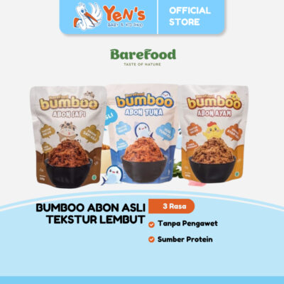 BUMBOO Abon Asli - Tekstur Lembut MPASI Si Kecil - Sumber Protein - Tanpa MSG - Tanpa Pengawet