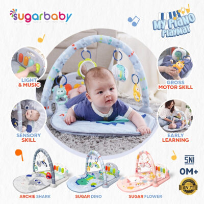 SUGARBABY My Piano Playmat Playgym All In 1 / Day & Nite / My Piano / Piano Playgym thumbnail 2