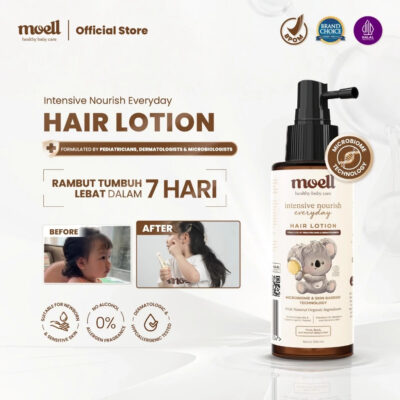 Moell Hair Lotion 100ml Dengan Panax Ginseng, Kemiri, Biotin - Menumbuhkan & Melebatkan dalam 7 Hari thumbnail 2