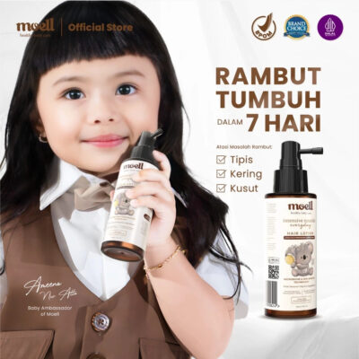 Moell Hair Lotion 100ml Dengan Panax Ginseng, Kemiri, Biotin - Menumbuhkan & Melebatkan dalam 7 Hari thumbnail 4