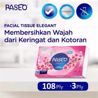 PASEO Luxuriously Soft Facial Tissue Travel Pack 3Ply 108sheets