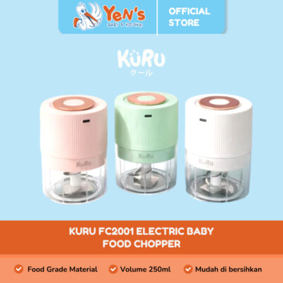 KURU FC2001 Electric Baby Food Chopper /  Blender Makanan Bayi Mpasi / Food Grade Material