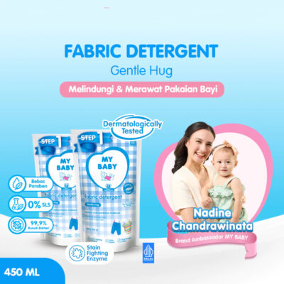 MY BABY Liquid Detergent Gentle Hug Refill 450 ml (1 Pcs) - Deterjen Pakaian Anti Bakteri thumbnail 4