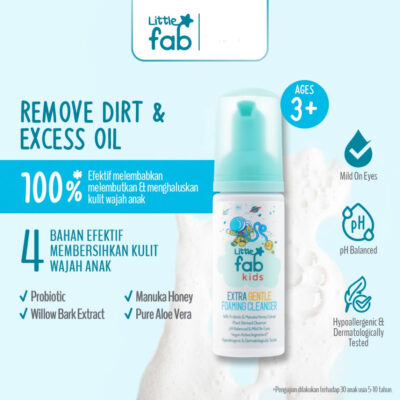 Little Fab Kids Extra Gentle Foaming Cleanser Boy & Girl / Skincare Anak / Sabun Cuci Muka Anak thumbnail 2