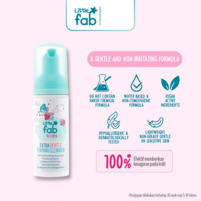 Little Fab Kids Extra Gentle Foaming Cleanser Boy & Girl / Skincare Anak / Sabun Cuci Muka Anak thumbnail 5