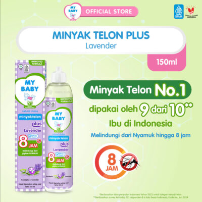 MY BABY Minyak Telon Plus Lavender 60ml / 90ml / 150 mL - Minyak Bayi Anti Nyamuk 8 Jam thumbnail 5