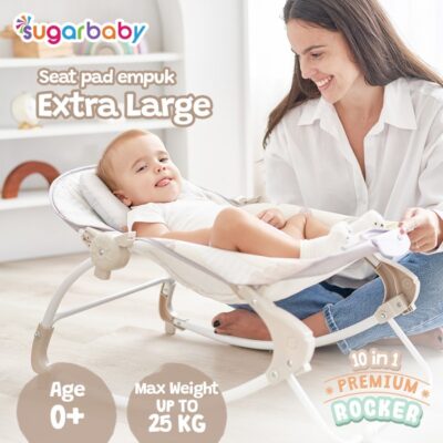 SUGARBABY 10in1 Premium Rocker/Ayunan Bayi/Bouncer Bayi thumbnail 3