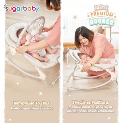 SUGARBABY 10in1 Premium Rocker/Ayunan Bayi/Bouncer Bayi thumbnail 5