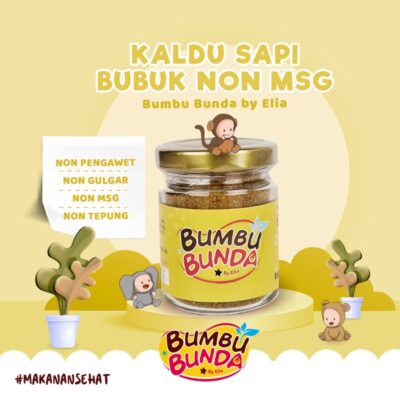 Bumbu Bunda Elia Kaldu MPASI 50gr Non MSG - Bumbu MPASI | Kaldu Asli thumbnail 2