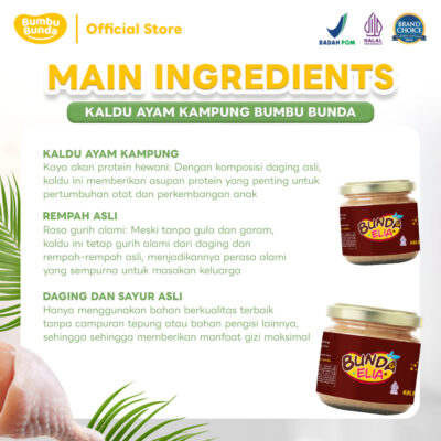 Bumbu Bunda Elia Kaldu MPASI 50gr Non MSG - Bumbu MPASI | Kaldu Asli thumbnail 5