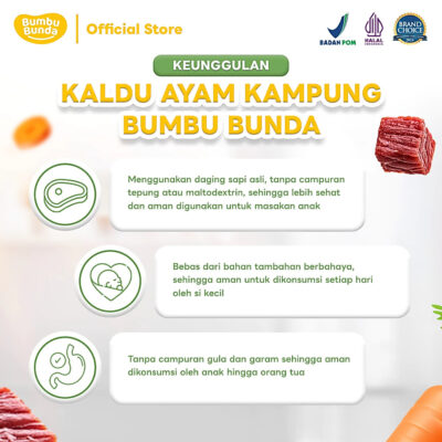 Bumbu Bunda Elia Kaldu MPASI 50gr Non MSG - Bumbu MPASI | Kaldu Asli thumbnail 9