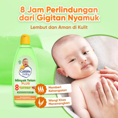Cussons Baby Minyak Telon Plus 8 jam 60ml / 90 ml / minyak telon bayi thumbnail 2