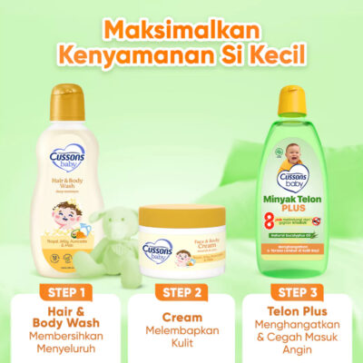 Cussons Baby Minyak Telon Plus 8 jam 60ml / 90 ml / minyak telon bayi thumbnail 7