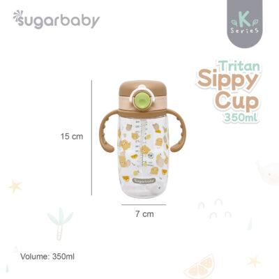 Sugar Baby Tritan Sippy Cup K Series 350ml - Botol Minum Bayi Bebas BPA - Premium Tritan Bottle thumbnail 9