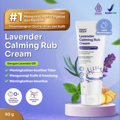 Expert Care Calming Rub Cream 50G / Aroma Telon & Lavender / Kuatkan Imun Legakan Napas Redakan Kembung thumbnail 6
