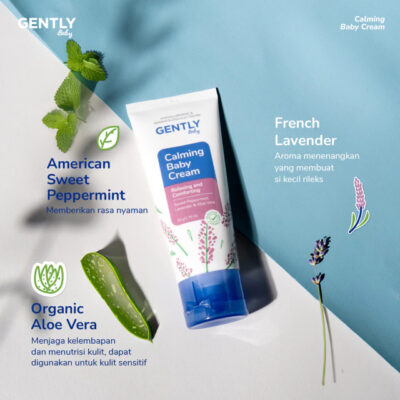 GENTLY Calming Baby Cream 20 gr / 50 gr - Perlengkapan Bayi Newborn Nyaman untuk si Kecil thumbnail 4