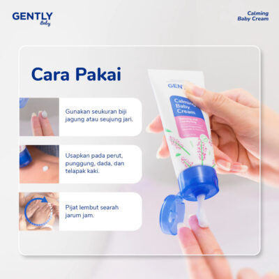 GENTLY Calming Baby Cream 20 gr / 50 gr - Perlengkapan Bayi Newborn Nyaman untuk si Kecil thumbnail 5