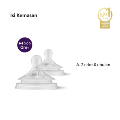 Philips Avent Teat Natural 3.0 SCY962/02 Dot Botol Bayi thumbnail 2