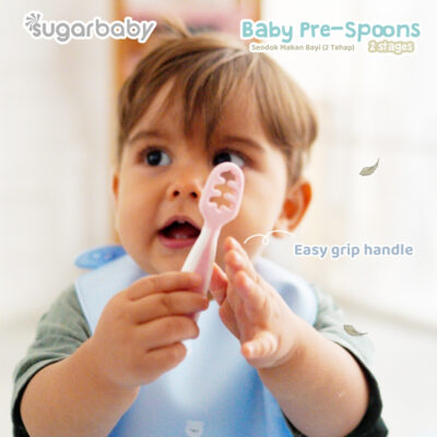 Sugar Baby Pre Spoon 2 Stages Sendok Belajar Bayi BPA FREE - Training Spoon - Peralatan Makan MPASI Bayi thumbnail 8
