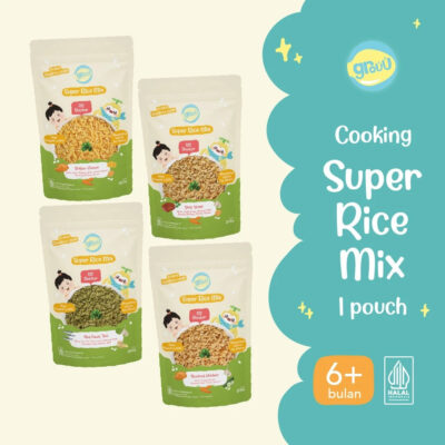 Grouu - Super Rice Mix Beras MPASI BB Booster BB Rice 30gr / 200gr - Nasi Instan - NO MSG thumbnail 2