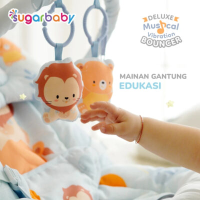 Sugar Baby New Deluxe Musical Vibration Bouncer/Ayunan Bayi/Bouncer Bayi BPA Free thumbnail 6