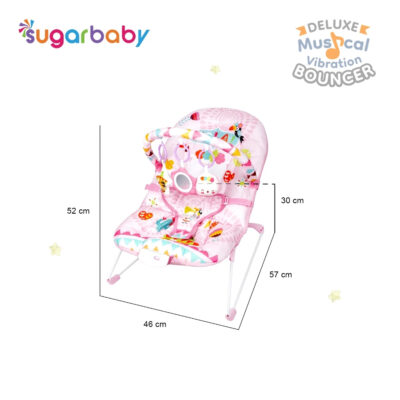 Sugar Baby New Deluxe Musical Vibration Bouncer/Ayunan Bayi/Bouncer Bayi BPA Free thumbnail 9