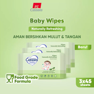 Cussons Baby Wipes - Tisu Basah Bayi 45's X3 thumbnail 2