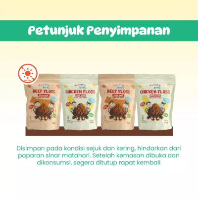 Yummy Bites Abon Mpasi & Anak 100 GR - Abon Ayam, Abon Sapi - BB Booster - NO MSG - HALAL thumbnail 4