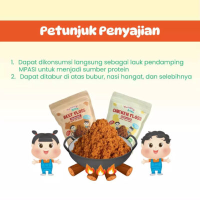 Yummy Bites Abon Mpasi & Anak 100 GR - Abon Ayam, Abon Sapi - BB Booster - NO MSG - HALAL thumbnail 5
