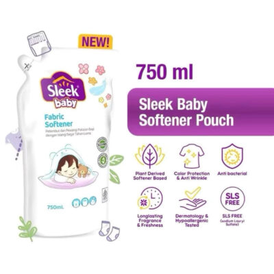 SLEEK Baby Fabric Softener / Pelembut Pewangi Pakaian Bayi 750ml thumbnail 3