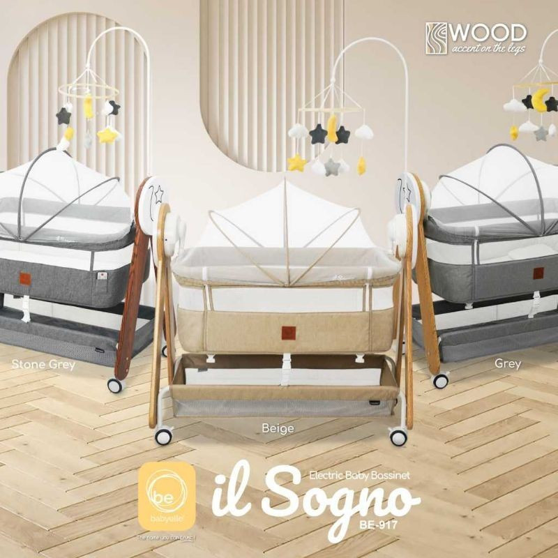 Babyelle il Sogno Electric Bassinet Baby Box - Ranjang Tidur Bayi BE917