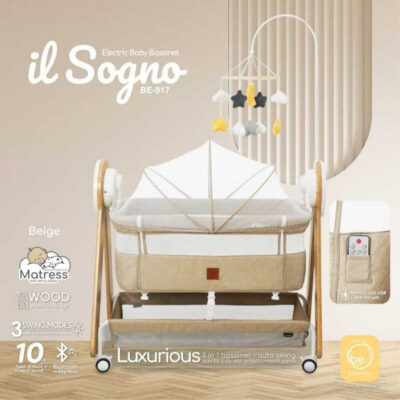 Babyelle il Sogno Electric Bassinet Baby Box - Ranjang Tidur Bayi BE917 thumbnail 2