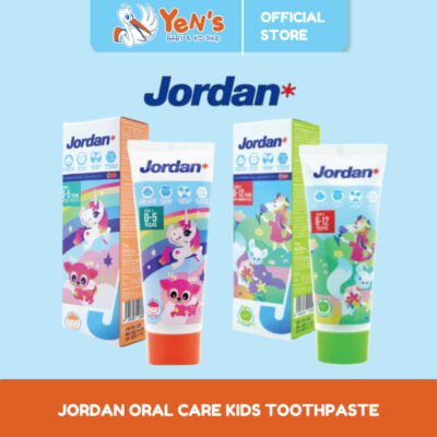 Jordan Oral Care Kids Toothpaste Step 1 / Step 2 - Pasta Gigi Anak