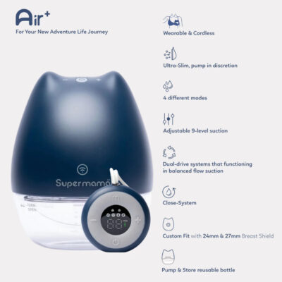 Supermama Lab Pompa Asi Elektrik Handsfree with Remote [Tanpa Kabel] | Portable & Wearable thumbnail 5