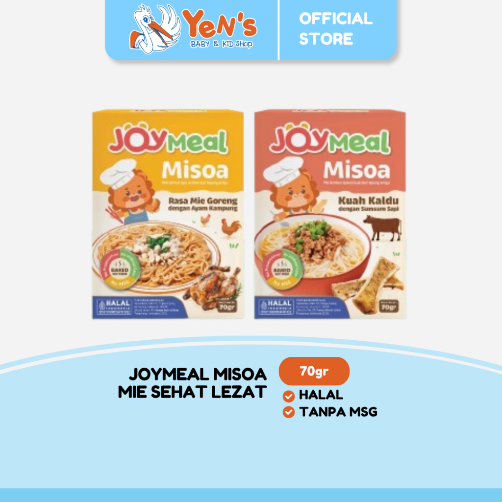 JoyMeal Misoa 70gr - Mie Sehat Lezat Bernutrisi Kuah Kaldu Sumsum Sapi / Mie Goreng Ayam Kampung