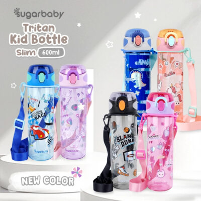 Sugarbaby Tritan Kid Bottle Slim 600 ml botol minum anak BPA free Aman/Premium Tritan Eastman Bottle