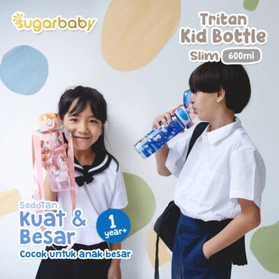 Sugarbaby Tritan Kid Bottle Slim 600 ml botol minum anak BPA free Aman/Premium Tritan Eastman Bottle thumbnail 3