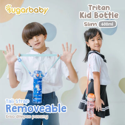 Sugarbaby Tritan Kid Bottle Slim 600 ml botol minum anak BPA free Aman/Premium Tritan Eastman Bottle thumbnail 4