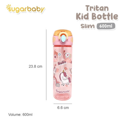 Sugarbaby Tritan Kid Bottle Slim 600 ml botol minum anak BPA free Aman/Premium Tritan Eastman Bottle thumbnail 7