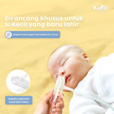 Kuru Baby Nasal Aspirator Hand Pump | Alat Penyedot Ingus Bayi Manual BPA Free thumbnail 2