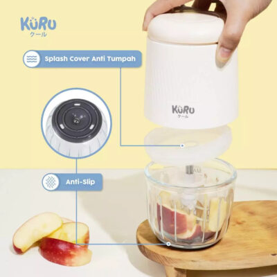 Kuru Baby 2in1 Mini Food Blender Grinder FC2002 | Puree Maker Food Chopper MPASI thumbnail 3
